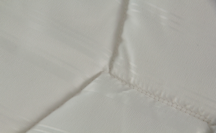 Quilted Comforter & Fluffy Striped Pillow 
